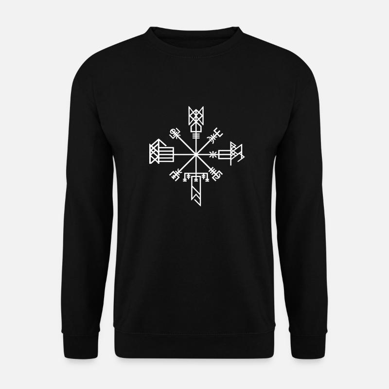 vegvisir - vikings - odin - wiser - gods - Unisex Sweatshirt - black