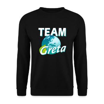 TEAM Greta - Unisex Pullover - Schwarz - Vorne - Alina (178cm) & Michal (187cm)