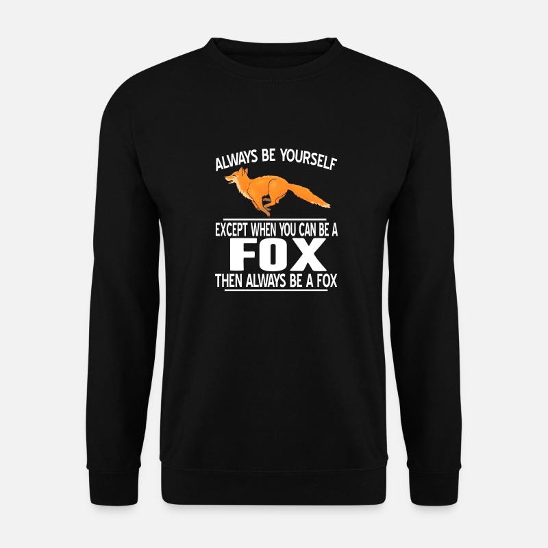 Fuchs - Unisex Pullover - Schwarz