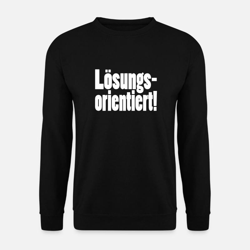 Lösungsorientiert - Unisex Pullover - Schwarz