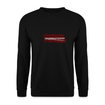 Frauenbeauftragter - Unisex Pullover - Schwarz - Vorne - Alina (178cm) & Michal (187cm)
