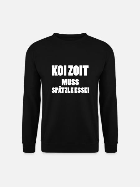 Spätzle mit Soß | Schwaben Schwabe Shirt Geschenke - Unisex Pullover - Schwarz
