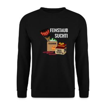 Pyro Feuerwerk - Unisex Pullover - Schwarz - Vorne - Alina (178cm) & Michal (187cm)