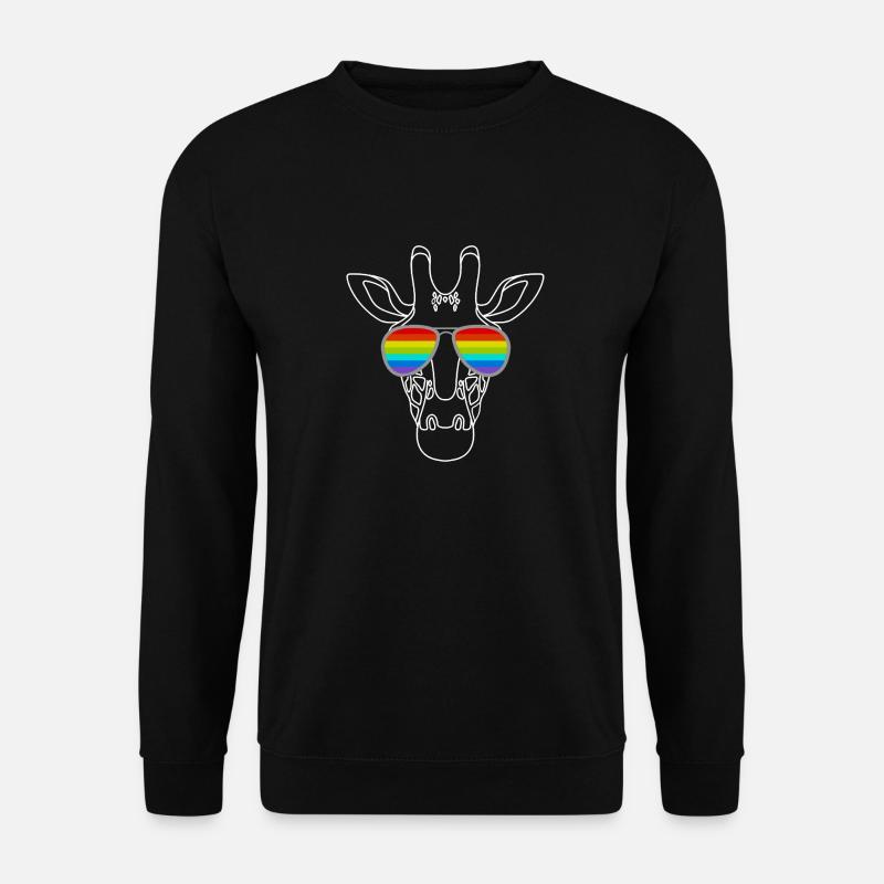 Rainbow Giraffe - Unisex Sweatshirt - black