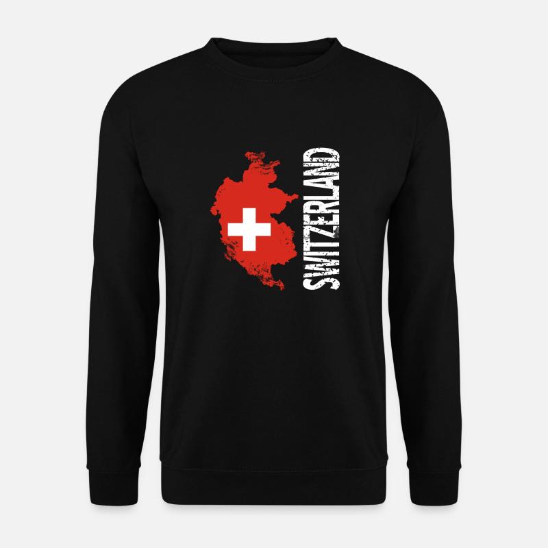 Schweiz - Unisex Pullover - Schwarz