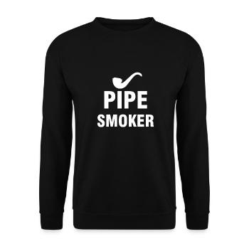 Sifflet tabac à pipe Fumeurs de sifflets Chemises - Sweat-shirt Unisexe - noir - Devant - Alina (178cm) & Michal (187cm)