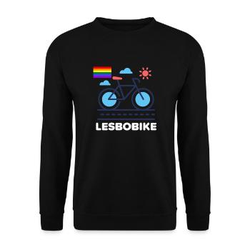Lesbienne - Sweat-shirt Unisexe - noir - Devant - Alina (178cm) & Michal (187cm)