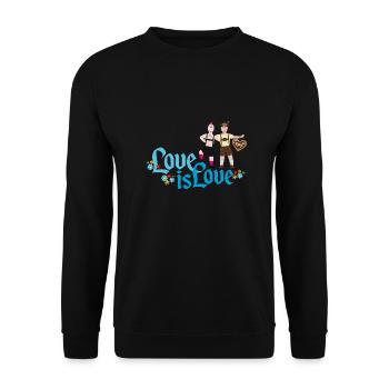Pride - Unisex Pullover - Schwarz - Vorne - Alina (178cm) & Michal (187cm)