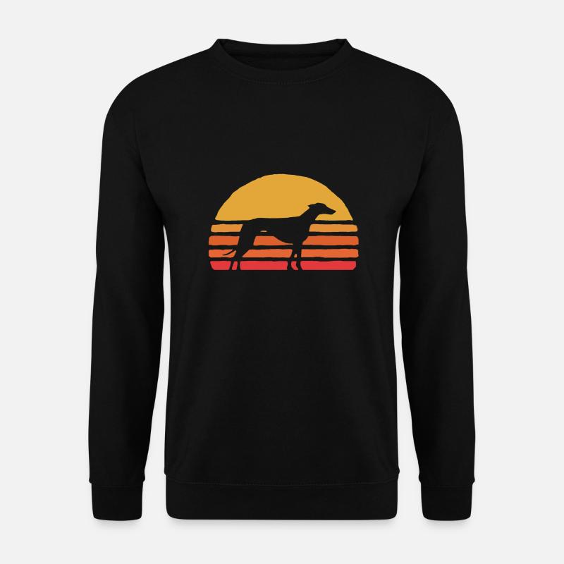Greyhound in the sunset - Unisex Sweatshirt - black