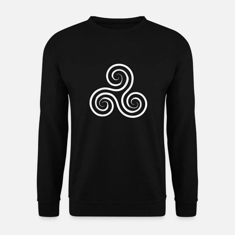 Triskele keltisch - Unisex Pullover - Schwarz