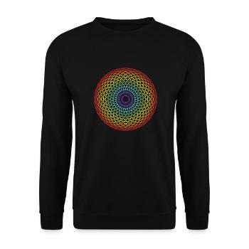 Torus Yantra 2 - Sweat-shirt Unisexe - noir - Devant - Alina (178cm) & Michal (187cm)