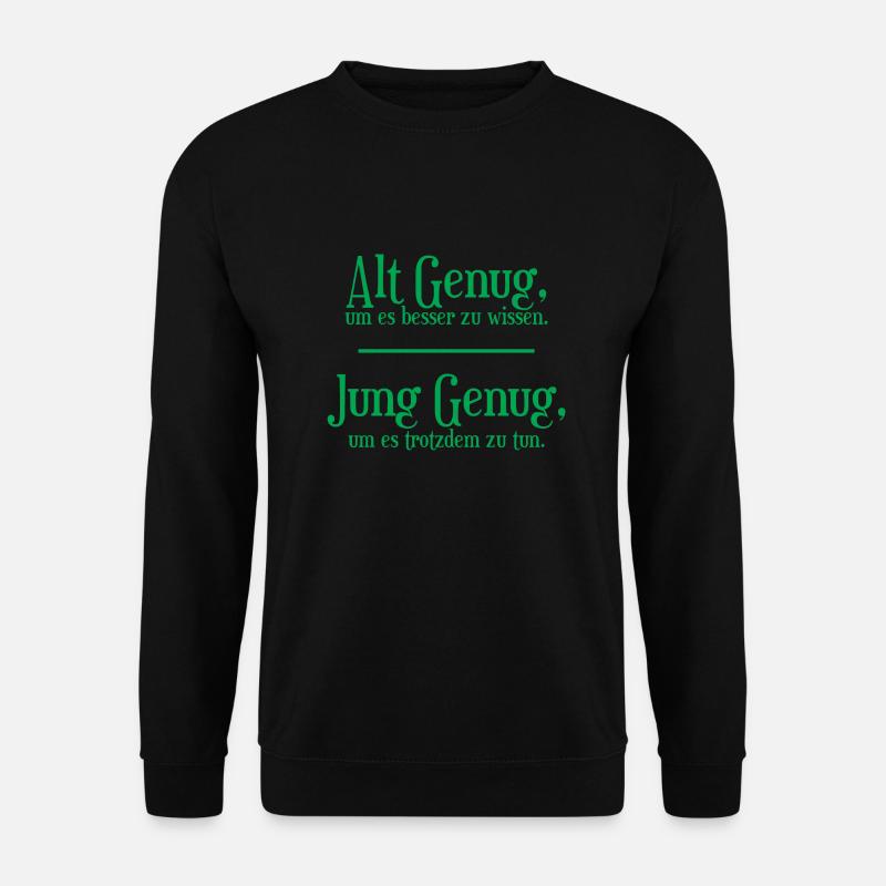 Alt-genung - Unisex Pullover - Schwarz