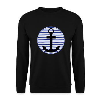 Marinière Bretagne 22 - Sweat-shirt Unisexe - noir - Devant - Alina (178cm) & Michal (187cm)