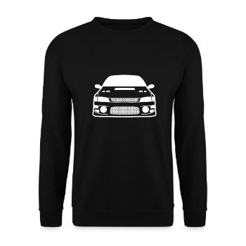 JDM Car eyes GC8 | T-shirts JDM - Sweat-shirt Unisexe - noir - Devant - Alina (178cm) & Michal (187cm)