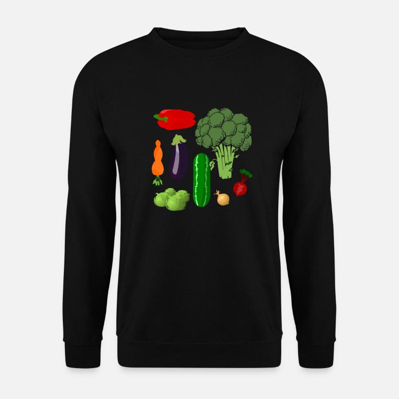Gemüse - Unisex Pullover - Schwarz