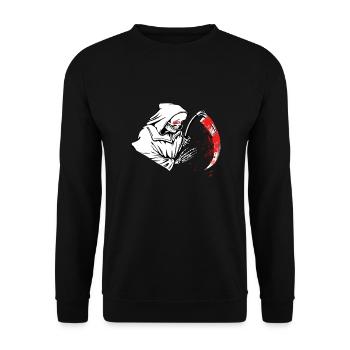 Dead with bloody scythe - Unisex Sweatshirt - black - Front - Alina (178cm) & Michal (187cm)