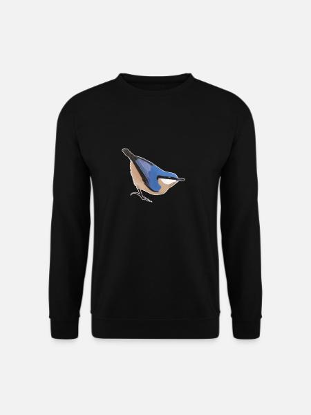 jz.birds nuthatch bird design - Unisex Sweatshirt - black