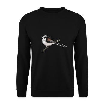 jz.birds conception d'oiseau à mésange à longue queue - Sweat-shirt Unisexe - noir - Devant - Alina (178cm) & Michal (187cm)