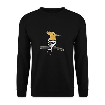 jz.birds hoopoe bird design - Unisex Sweatshirt - black - Front - Alina (178cm) & Michal (187cm)