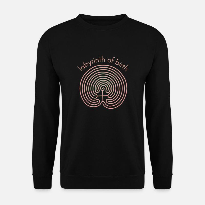 Labyrinth - Unisex Pullover - Schwarz