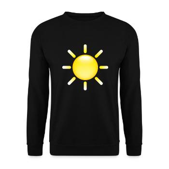 Smiley Sun - Sweat-shirt Unisexe - noir - Devant - Alina (178cm) & Michal (187cm)
