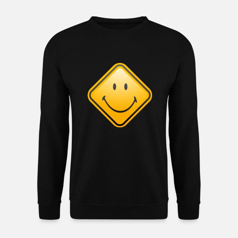 Smiley Shield happy - Unisex Sweatshirt - black