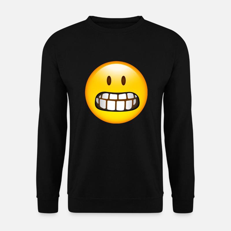 Smiley Glossy Fear - Unisex Pullover - Schwarz
