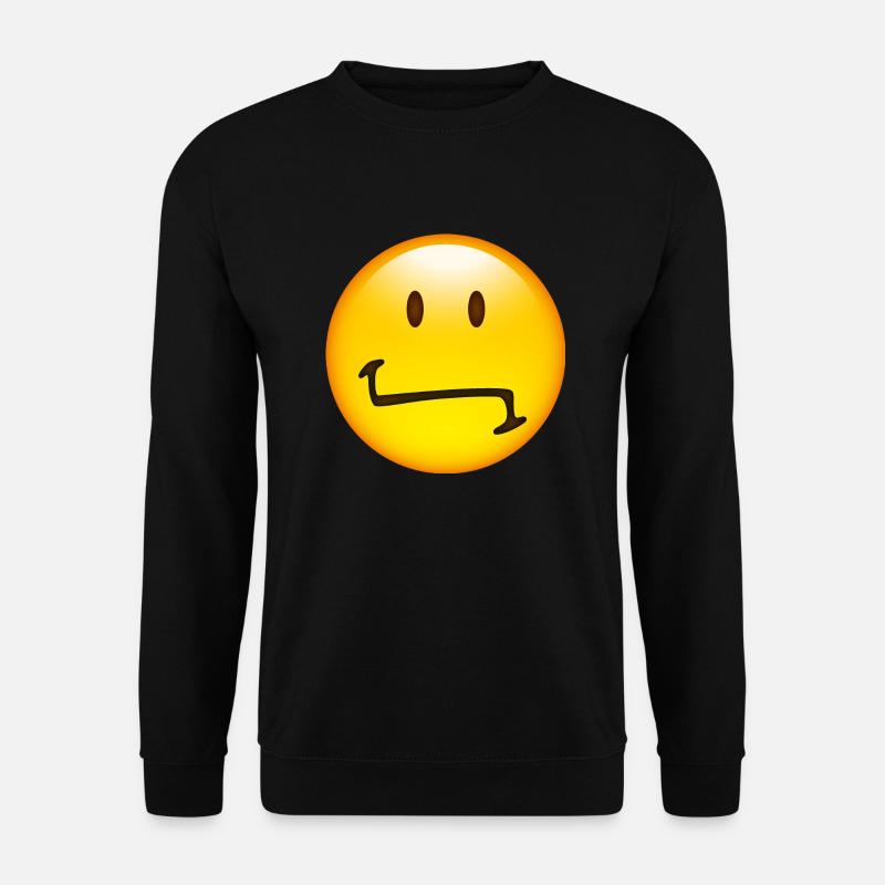 Smiley Indifferent - Unisex Sweatshirt - black