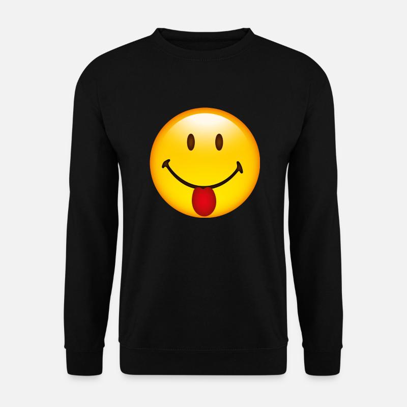 Smiley Cheeky - Unisex Pullover - Schwarz
