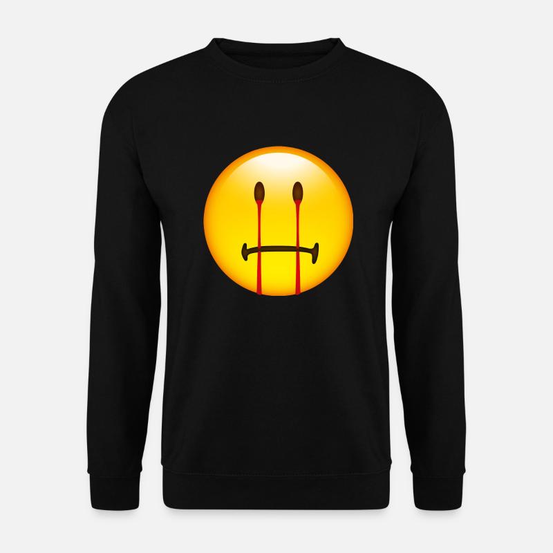 Smiley Halloween - Unisex Pullover - Schwarz