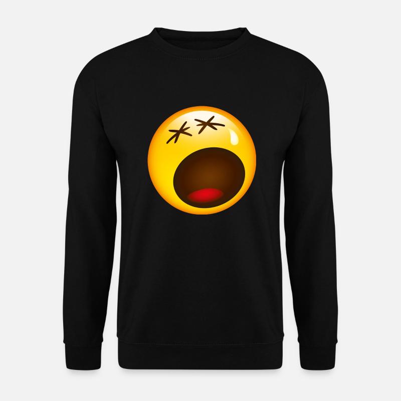 Smiley Sad - Unisex Pullover - Schwarz