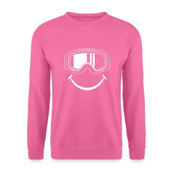 Skibrille | Snowboard Snowboarder Ski Geschenkidee - Unisex Pullover - Pink - Vorne
