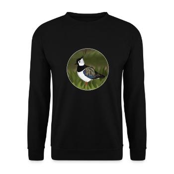 jz.birds lapwing bird design illustration - Unisex Sweatshirt - black - Front - Alina (178cm) & Michal (187cm)