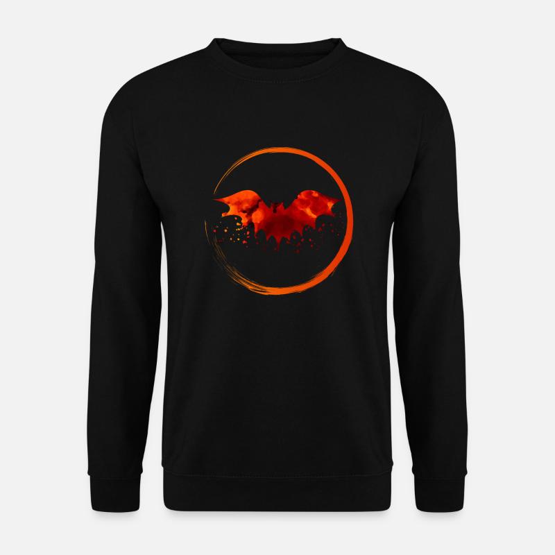 Rote Fledermaus - Unisex Pullover - Schwarz