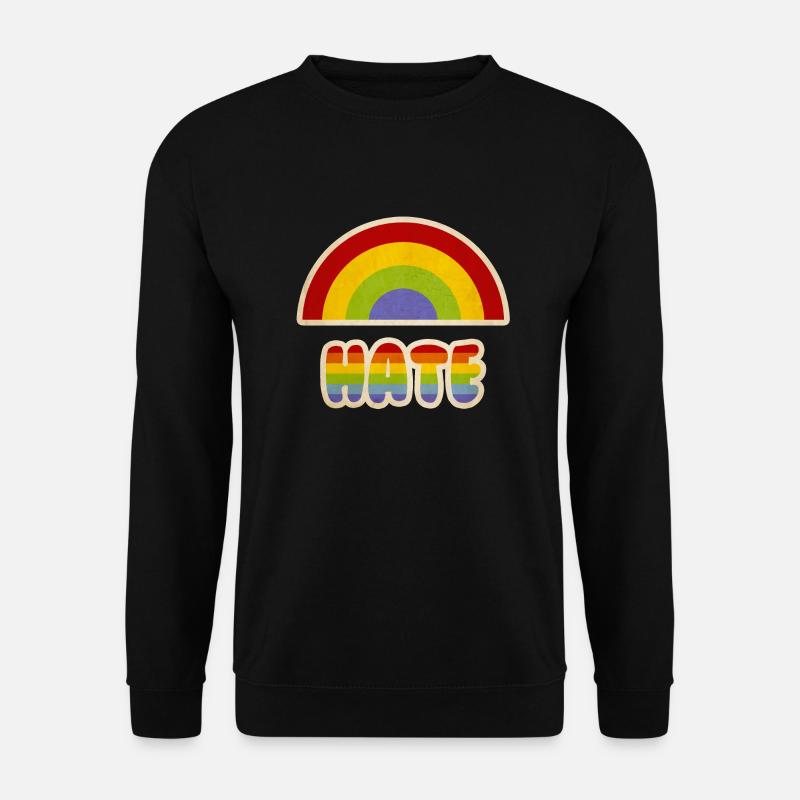 Rainbow hate parody - Unisex Sweatshirt - black