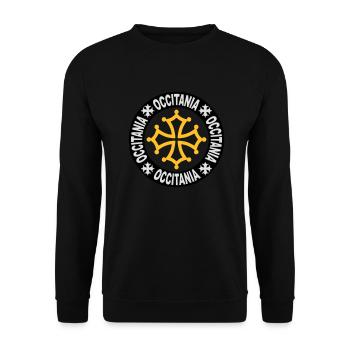 occitania 03 - Sweat-shirt Unisexe - noir - Devant - Alina (178cm) & Michal (187cm)
