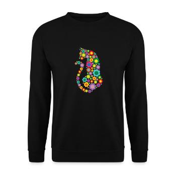 Idée de cadeau pour chat amoureux - Sweat-shirt Unisexe - noir - Devant - Alina (178cm) & Michal (187cm)