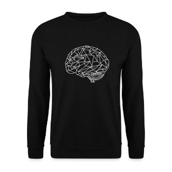 Geometry brain Mefiziner - Unisex Sweatshirt - black - Front - Alina (178cm) & Michal (187cm)