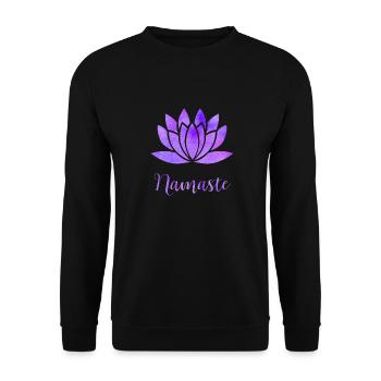 Namaste - Unisex Pullover - Schwarz - Vorne - Alina (178cm) & Michal (187cm)