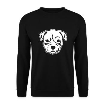 Pitbull - Sweat-shirt Unisexe - noir - Devant - Alina (178cm) & Michal (187cm)