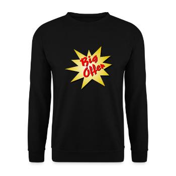 Offer / Angebot / Big Offer - Unisex Pullover - Schwarz - Vorne - Alina (178cm) & Michal (187cm)
