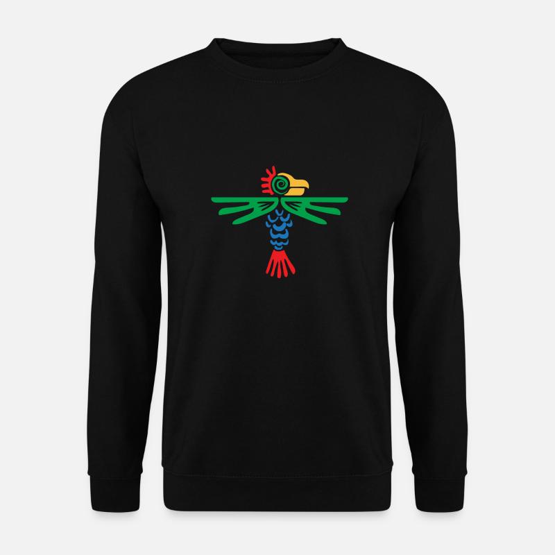 Idée de cadeau de conception tribale aigle symbole aztèque - Sweat-shirt Unisexe - noir