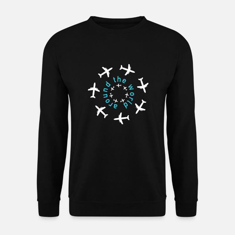 around the world - Unisex Pullover - Schwarz