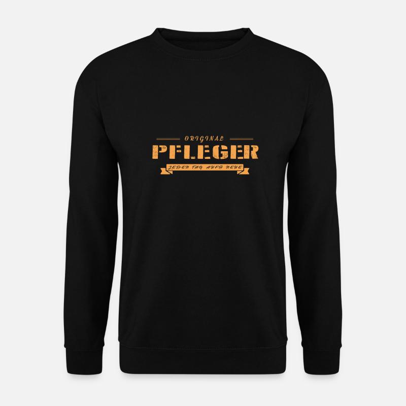 Der echte Pfleger - Unisex Pullover - Schwarz