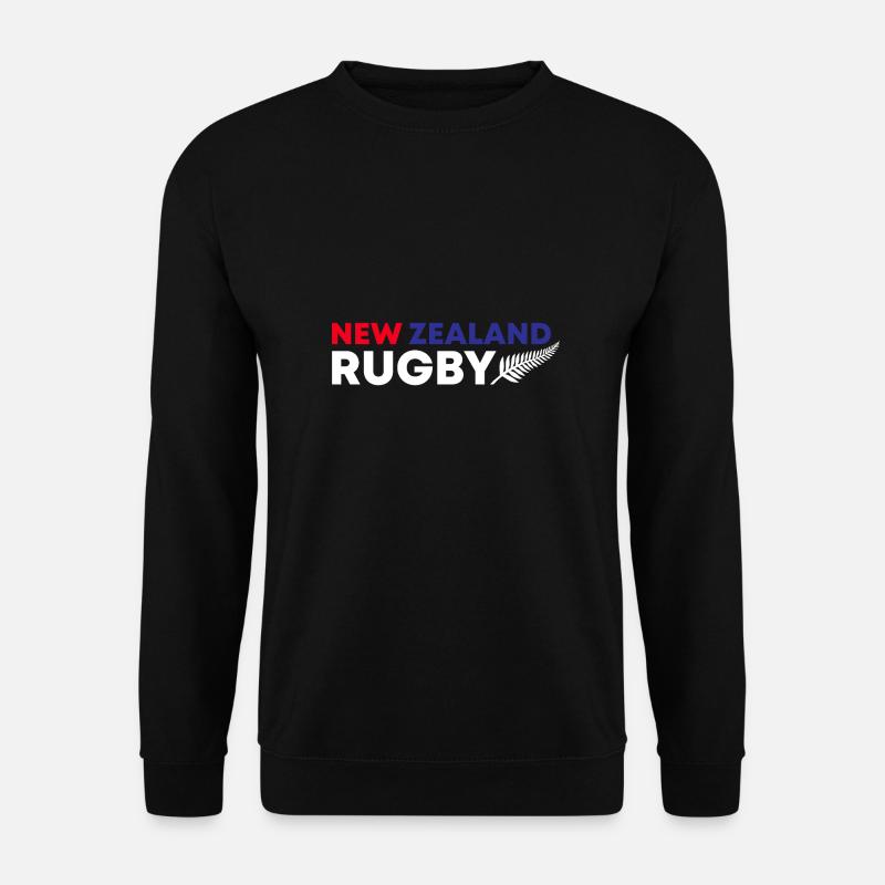 Neuseeland Rugby Fan Geschenkidee - Unisex Pullover - Schwarz