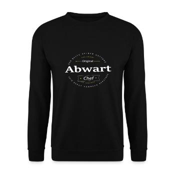Beruf Abwart - Unisex Pullover - Schwarz - Vorne - Alina (178cm) & Michal (187cm)