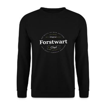 Beruf Forstwart - Unisex Pullover - Schwarz - Vorne - Alina (178cm) & Michal (187cm)