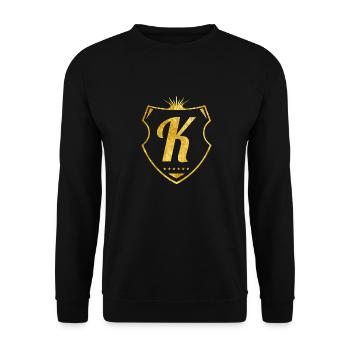 k shield gold - Unisex Sweatshirt - black - Front - Alina (178cm) & Michal (187cm)