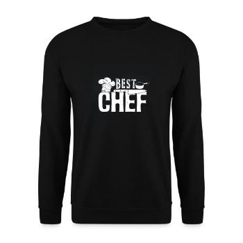 Cook profession | Amateur chef cooking education gifts - Unisex Sweatshirt - black - Front - Alina (178cm) & Michal (187cm)