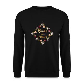 bride_on_tour - Unisex Pullover - Schwarz - Vorne - Alina (178cm) & Michal (187cm)
